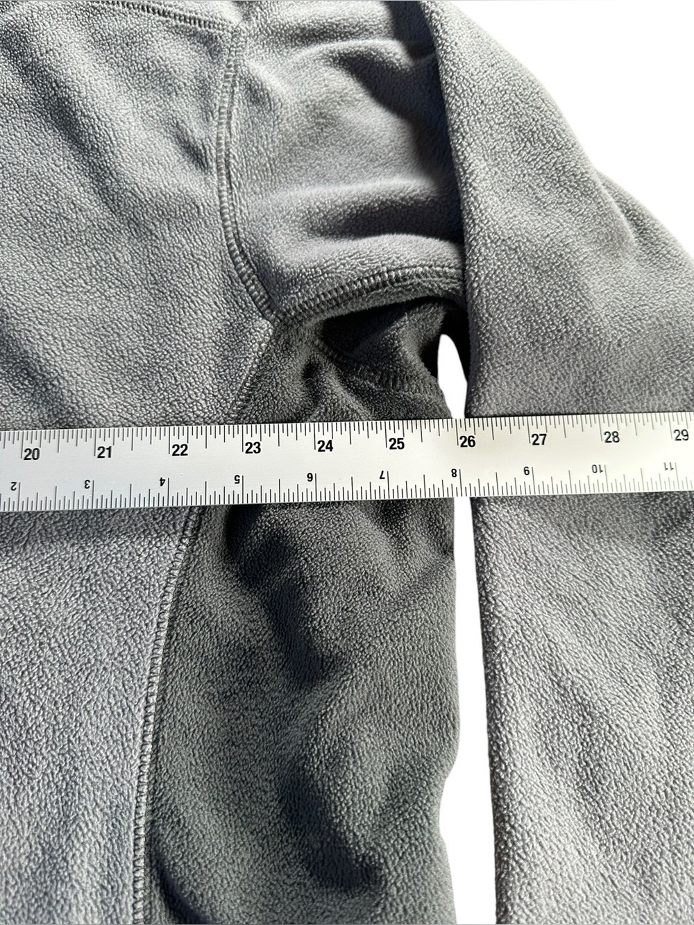 Columbia Light Gray Quarter-Zip Fleece Pullover 3X - Picture 9 of 12